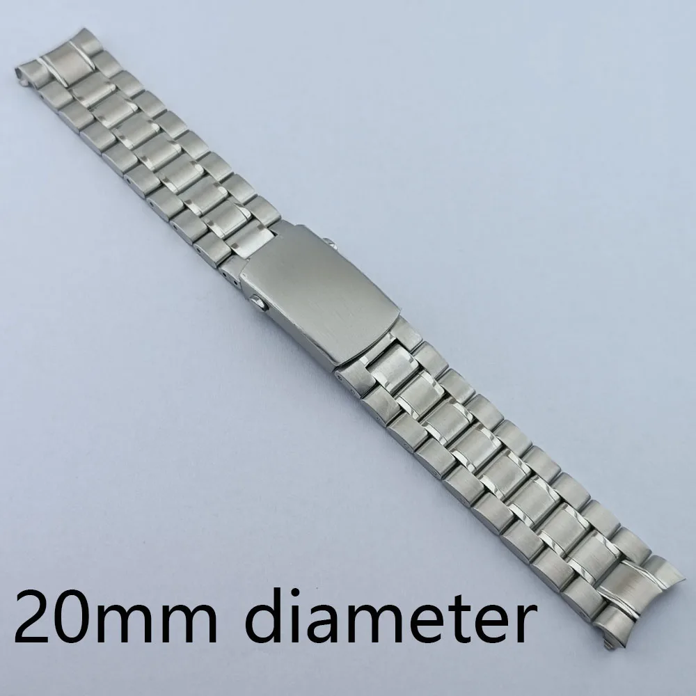 Black/Silver 39.7mm Steel Watch Case with Dial and Hands