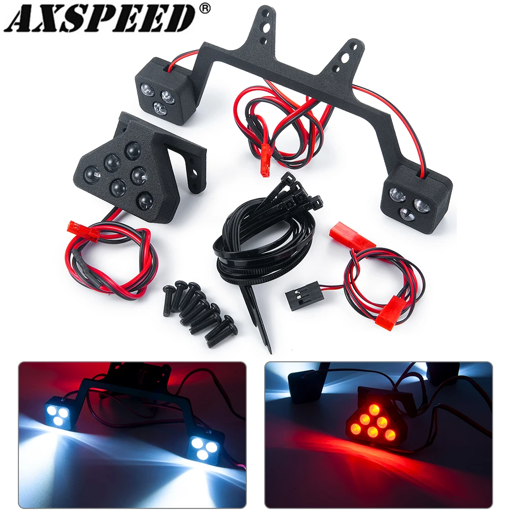 Axspeed Faro Anteriore E Fanale Posteriore Fanale Posteriore Spotlight Bar Per Kraton 8S 1/5 Rc Buggy Special Light Group Parts