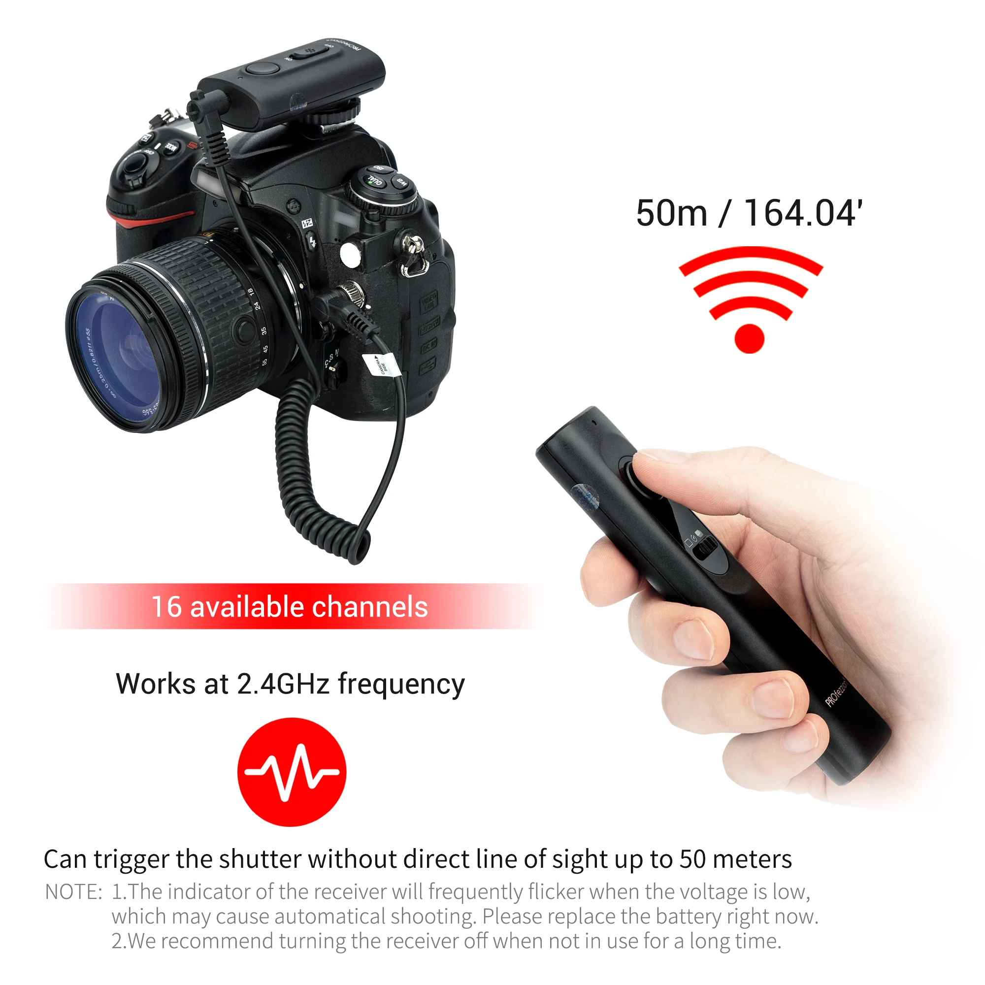 thumbnail image 2 of Shutter Release Cable For Nikon Z8 Z9 D850 - 90cm Wired Remote Control Replacement For MC-30 2 of 9