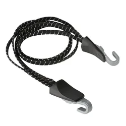 Bicycle Luggage Reinforcing Elastic Strap with Buckle for MTB Riding Equipment (Black)