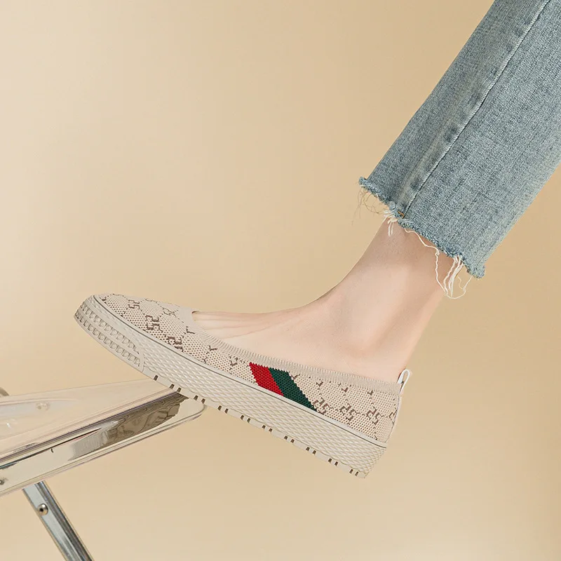 NEW Womens Walking Shoes Plain Color All Age Slip On Walking Shoes Comfortable Lady Fashion Platform Loafers Casual Summer Shoes