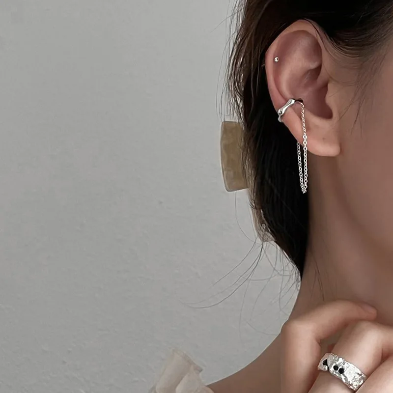 Pendientes de perlas para mujer, aretes con imán sin perforaciones, cadena  larga, Clip para la oreja, joyería coreana, nueva tendencia, 1 unidad, 2020  - AliExpress