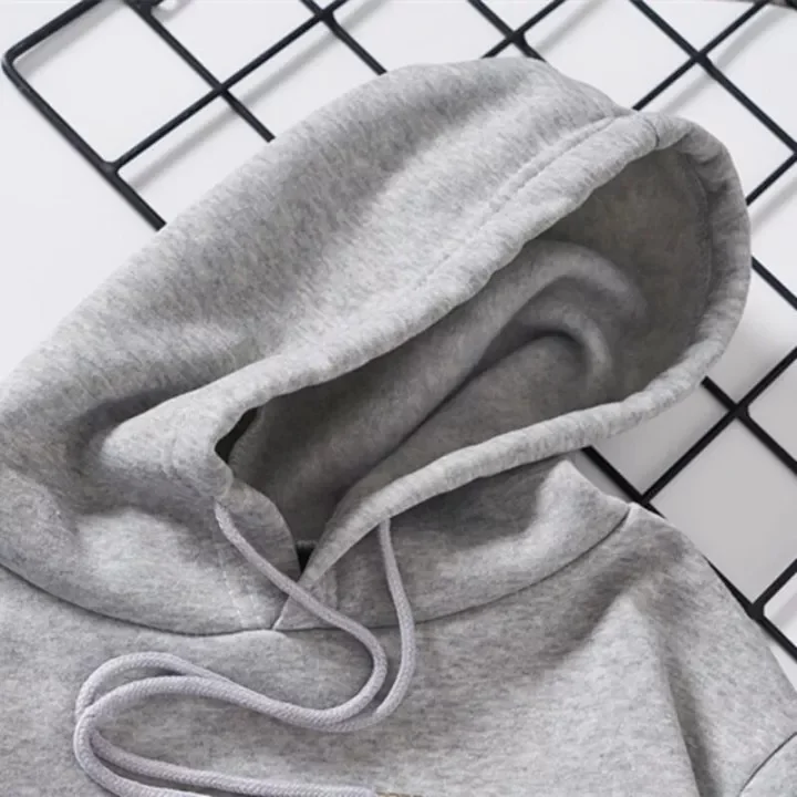 Faith over printed hooded hooded long sleeved sweater autumn and winter men's and women's outerwear_voghion.com