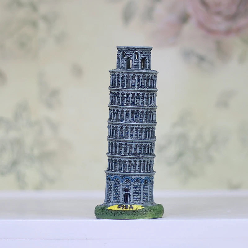 イタリア建築 ピサの斜塔 モデル工芸品 オーナメント ヨーロッパ