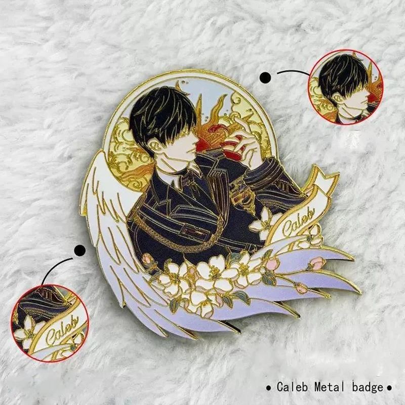 Charming Rotatable Kawaii Laser Tinplate Cosplay Pins and Backpack Decor Badges