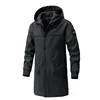 9XL Trench Coat Men Plus Size Long Windbreaker Spring Autumn New Men's Coat Hooded Jacket for Men 8XL Men Clothing 3