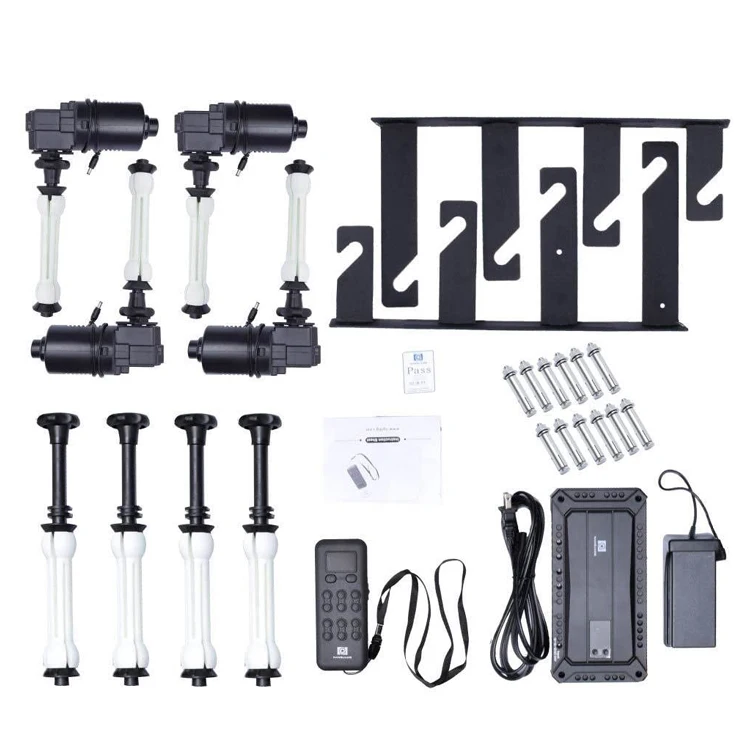 

4 Roller Motorized Electric Wall Ceiling Mount Photo Backdrop Background Support System with Wireless Remote Controller