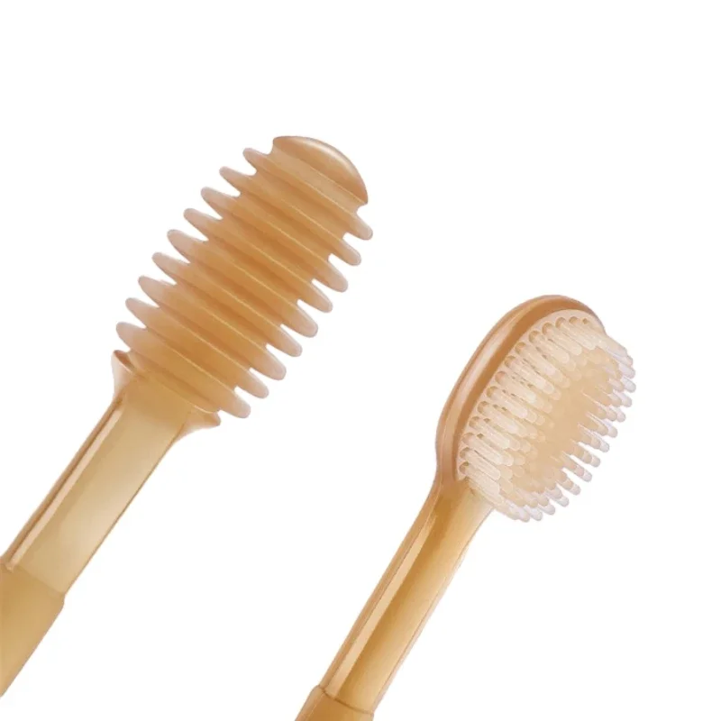 Baby Soft Bristle Toothbrush Silicone Tongue Brush Infant Toddler Oral Care Toothbrush Training Teeth Brush with Cover BPA Free - Image 4