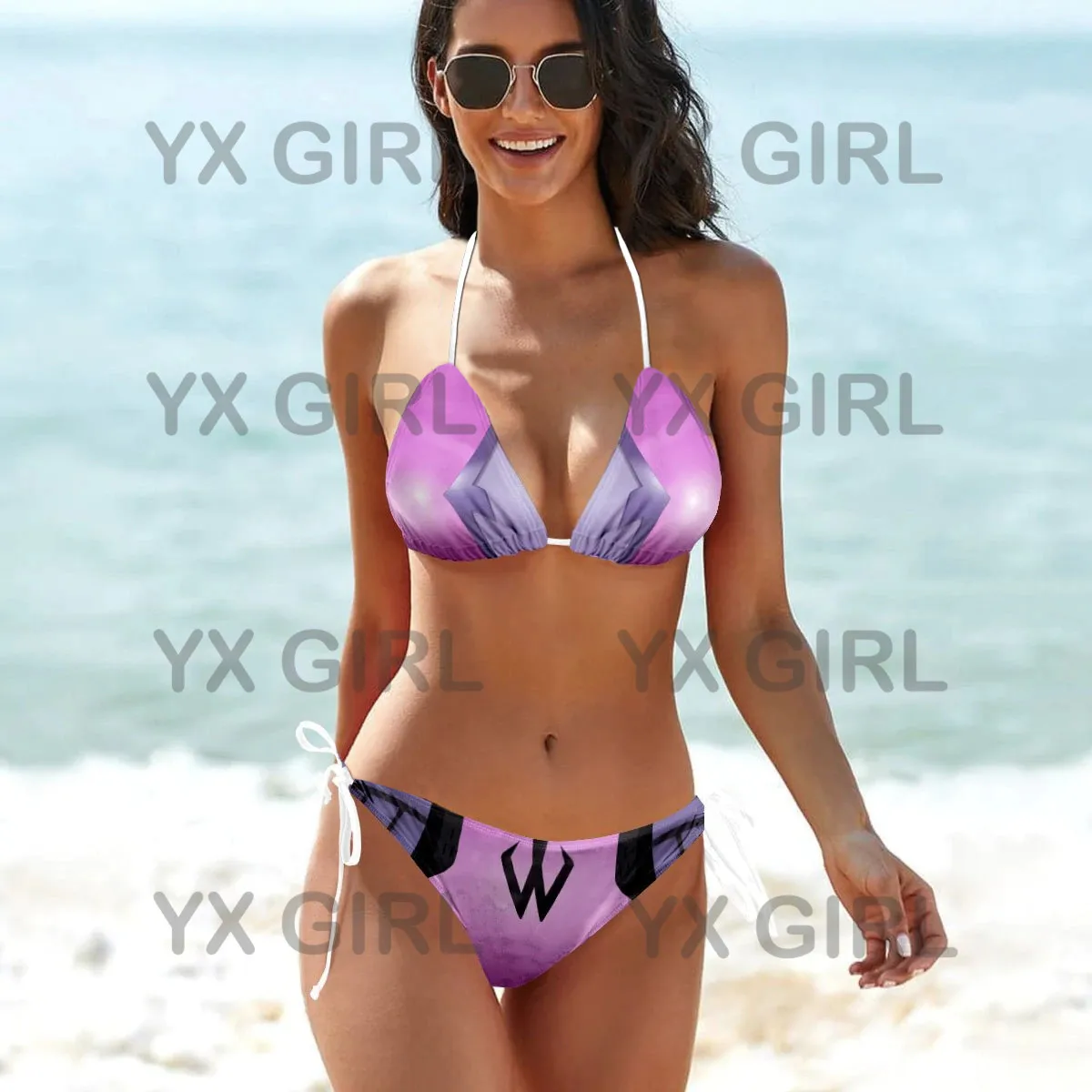 YX GIRL uchiha-emblem-bikini-swimsuit 3D All Over Printed Sexy Bikini Summer Women For Girl Beach Swimsuit Cosplay Clothes