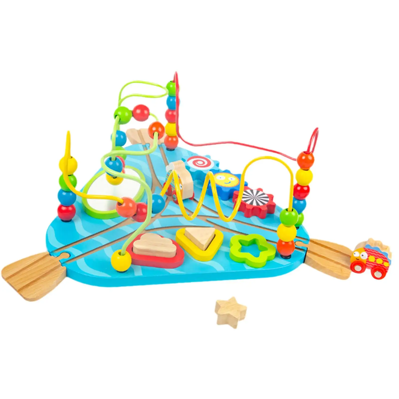 

Деревянный лабиринт с бусинами, технические ролики, Игрушки для развития мелкой моторики, Раннее Обучение, подсчет, обучающая игрушка для малышей, детский праздничный подарок