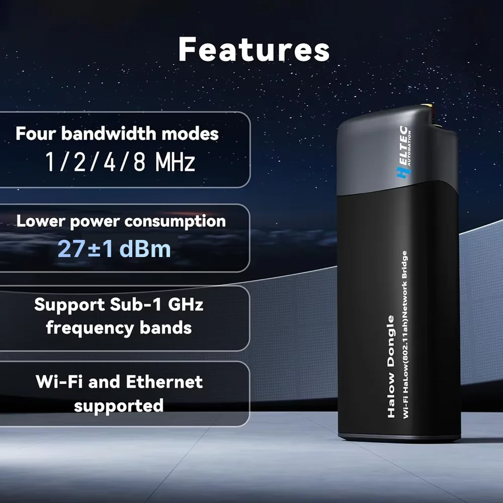 Heltec Wi-Fi HaLow Dongle 1km Ultra-long-range Wireless Network Bridge IEEE 802.