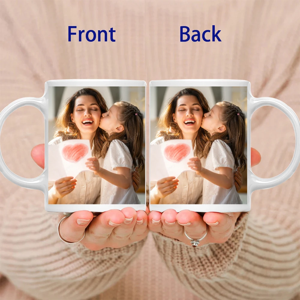 Customized Photo Mug: Personalized Name, Image & Text - Perfect Gift for Mother's Day or Weddings