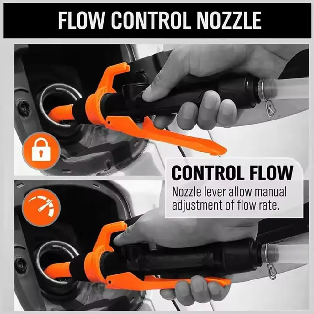 

Liquid Transfer Pump Battery Powered Transfer Pump Nozzle 2.4 Portable Flow Fuel Transfer With Gallons Control Pump Efficie T0A9