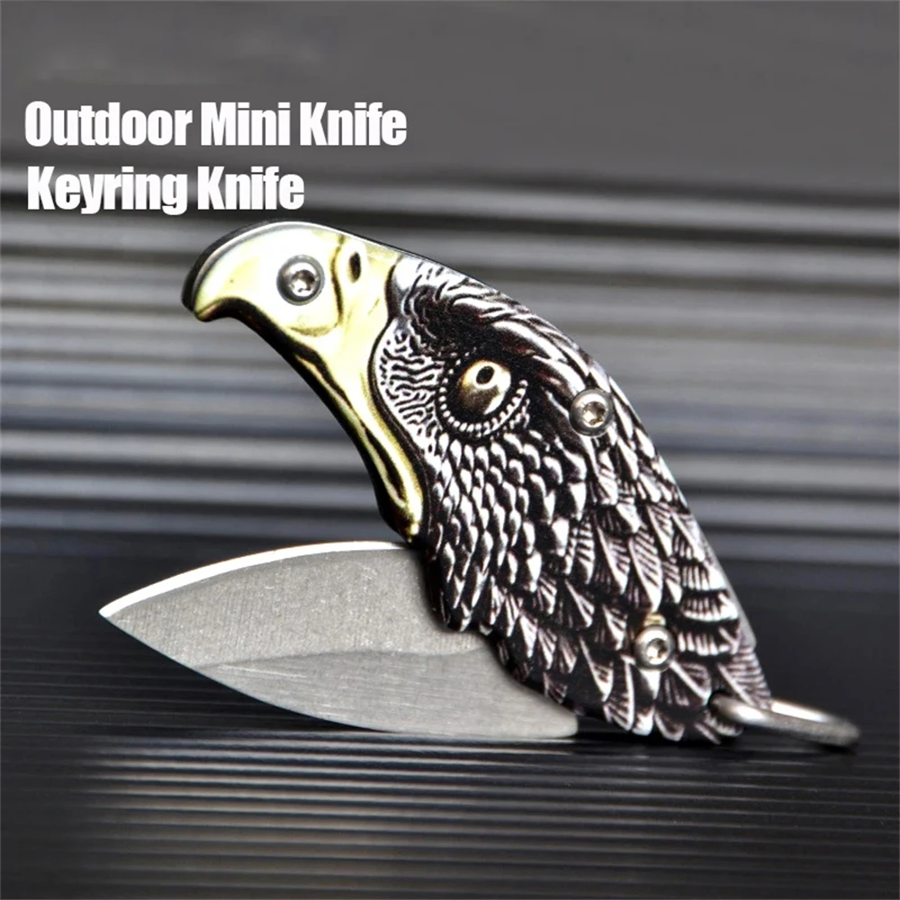 Folding Stainless Steel Knife - Portable Utility Paring Knife for Fruits and Vegetables