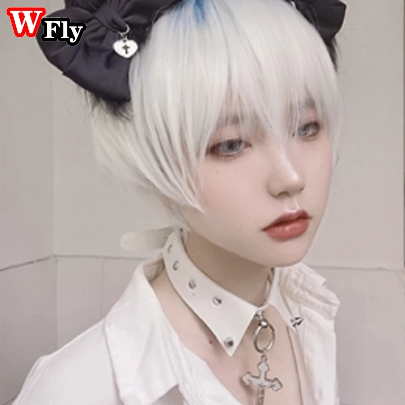 Y2K Spice Girl Necklace collar cross pendant Decoration wig collar rivet neck ornament Gothic Punk Lolita rock hip hop