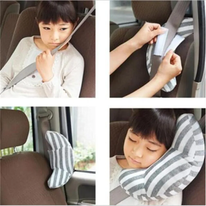 

Hot New 1 Pc Children Auto Car Seat Headrest Pad Shoulder Support Cushion Cotton Soft Sleep Pillow High Quality