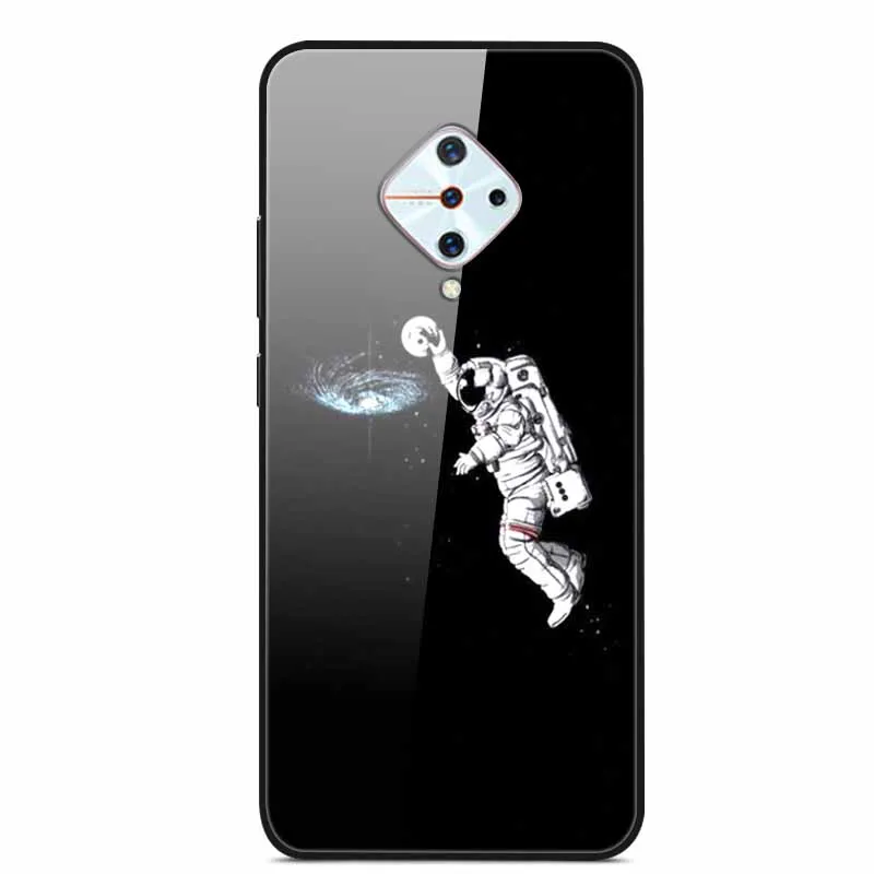 Premium Tempered Glass Back Case with Soft Bumper