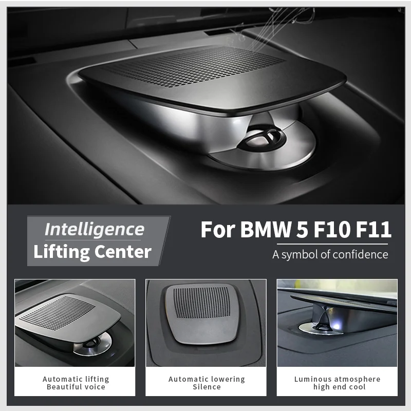 자동차 중앙 지능형 경적, BMW F15, F16, F11, F10, F01, G01, G02, G20 시리즈용, LED 리프팅 하이 트위터, 미드 뮤직 오디오 스피커