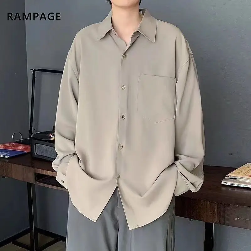 

Summer Men Shirt Casual Shirts New Men's T-shirt Shirt Male Breathable Long Sleeve Korean Shirts Top Men Clothing