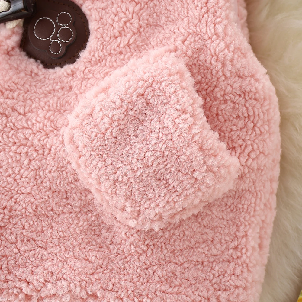 Kinderkleidung Herbst und Winter Lamm-Cartoon Mädchen-Top-Weste Niedliche Lässige Warme Baby-Weste Jacke ﻿ – Detail 11