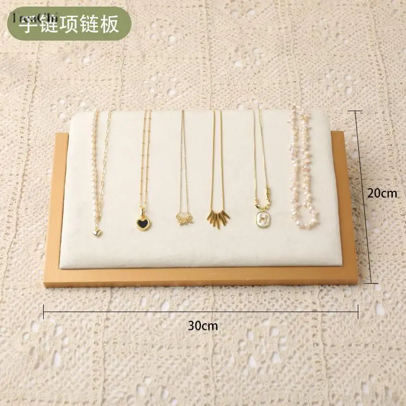 Jewelry Rack Display Fruit Green Velvet Cloth Window Neckl Ring Jewelry Display Props High-End Display Props Free Combination