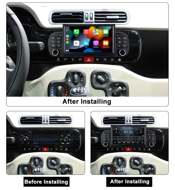 Carplay+auto Android Headunit 1din For Fiat Panda 2013-2020 Car Radio  Multimedia Video Player Ips Screen 48eq Octa Core 6g+128g - Car Multimedia  Player - AliExpress