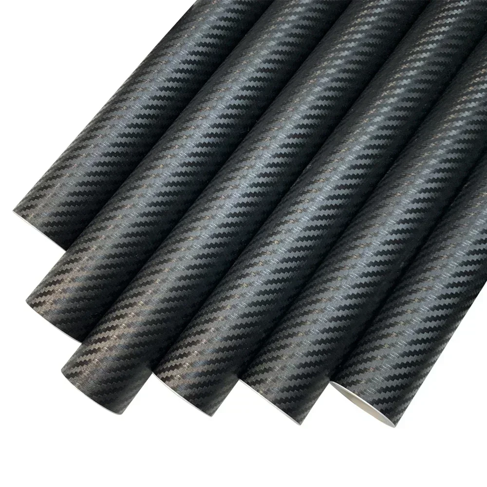 Schwarz Carbon Faser Vinyl Wrap 1,45 M x 2 M/3 M Auto Styling Carbon Faser Blatt Verpackung Film autos Dach Haube Film für Autos Zubehör – Detail 8