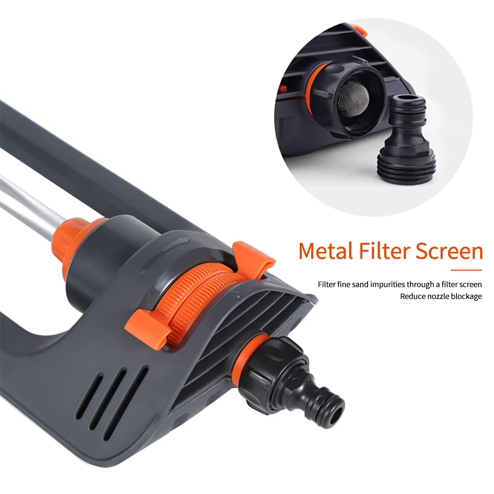 Lawn Sprinkler 4 Modes Water Sprayer 3/4in Connector Aluminum Tube Swing Sprinkler Large Area Coverage Yard Garden Lawn garden sprinkler irrigation sprinklers drip irrigation sprinklers garden irrigation nozzle garden sprayer nozzles