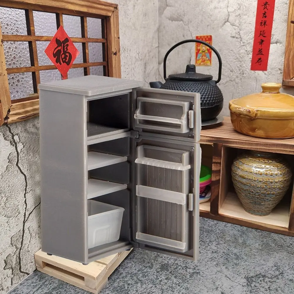 Frigorifero Miniatura Delph – Scala 1:12 Per Casa Delle Bambole – Cerniera Destra – DA1d