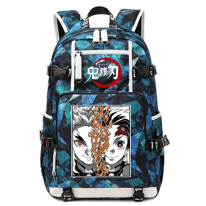 Demon Slayer Kiriko Printed School Backpack Large Capacity Travel Bookbag for Boys and Girls Teenagers 1