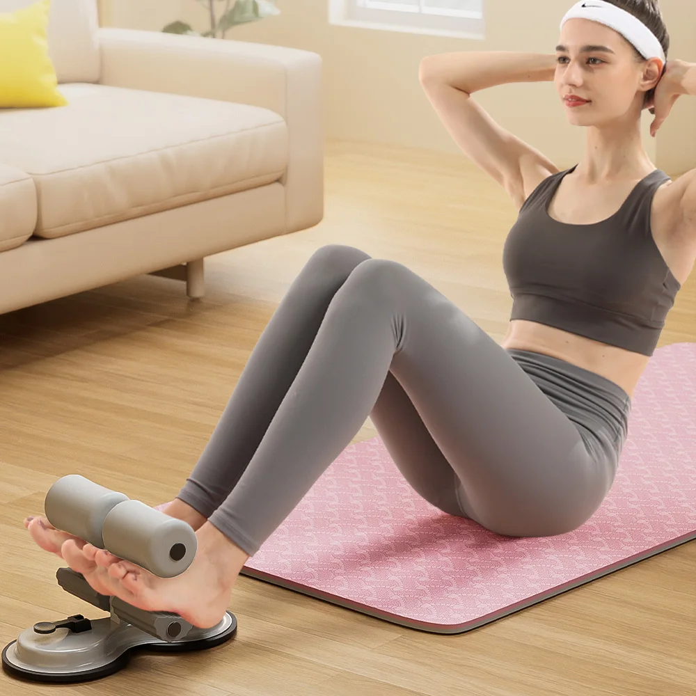 Portable Sit Up Assistant Black White Core Training Tension Rope Fitness Gear Home Workout Yoga Abdominal Exercise abdominal fitness instrument abdominal workout aids