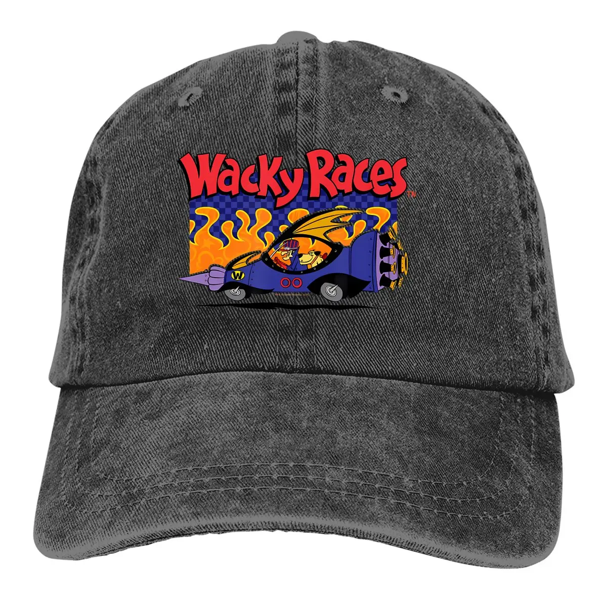 

Washed Men's Baseball Cap Vintage Movie Trucker Snapback Caps Dad Hat Muttley Wacky Races Golf Hats