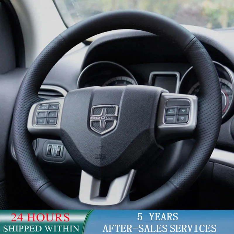 Customized Car Steering Wheel Cover Antislip Leather Original Braid