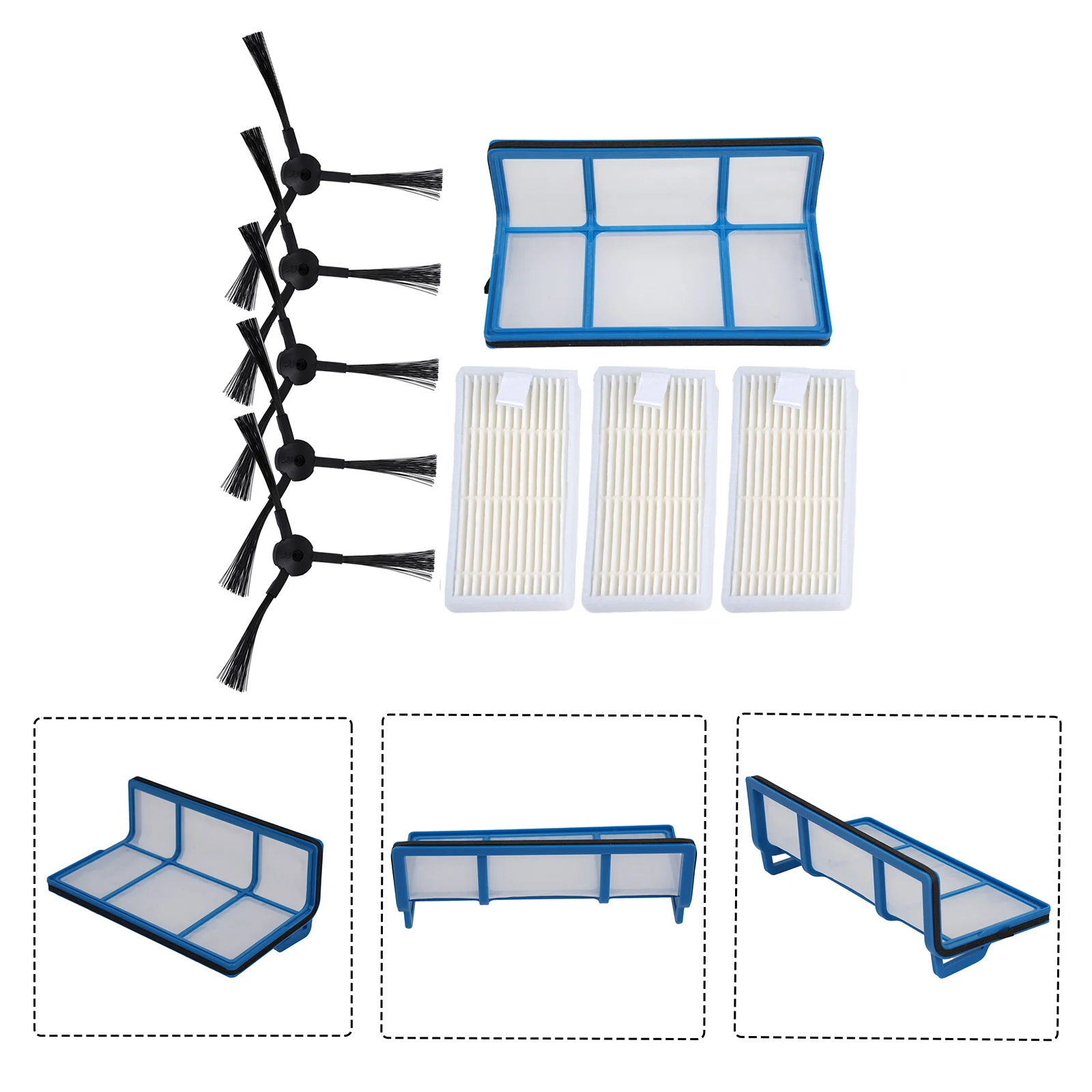 Vacuum Cleaner Kit For Medion MD 18500 /18600 /MD18501/MD16192 Filter Side Brush Filtering Micro-dust Dust