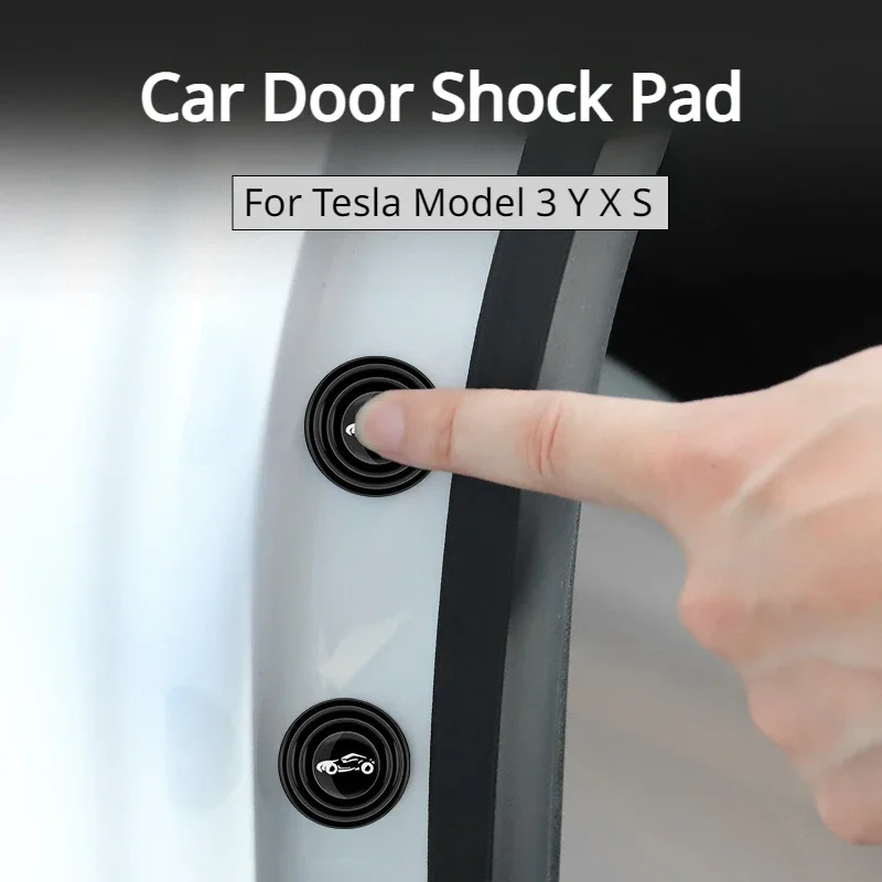 

Car Door Shock Pad For Tesla Model 3 Y Anti-collision Closing Anti-shock Protection Soundproof Silent Trunk Buffer Gasket 2024