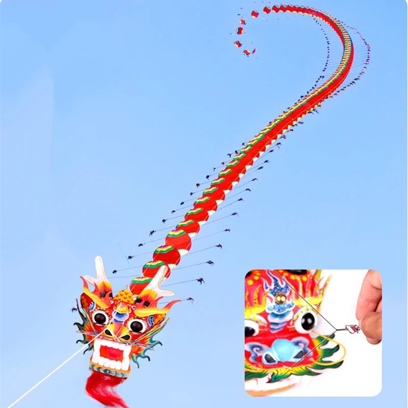 free shipping traditional dragon kite flying string line chinese kite eagle kite outdoor game toys adults kites factory volantin 3