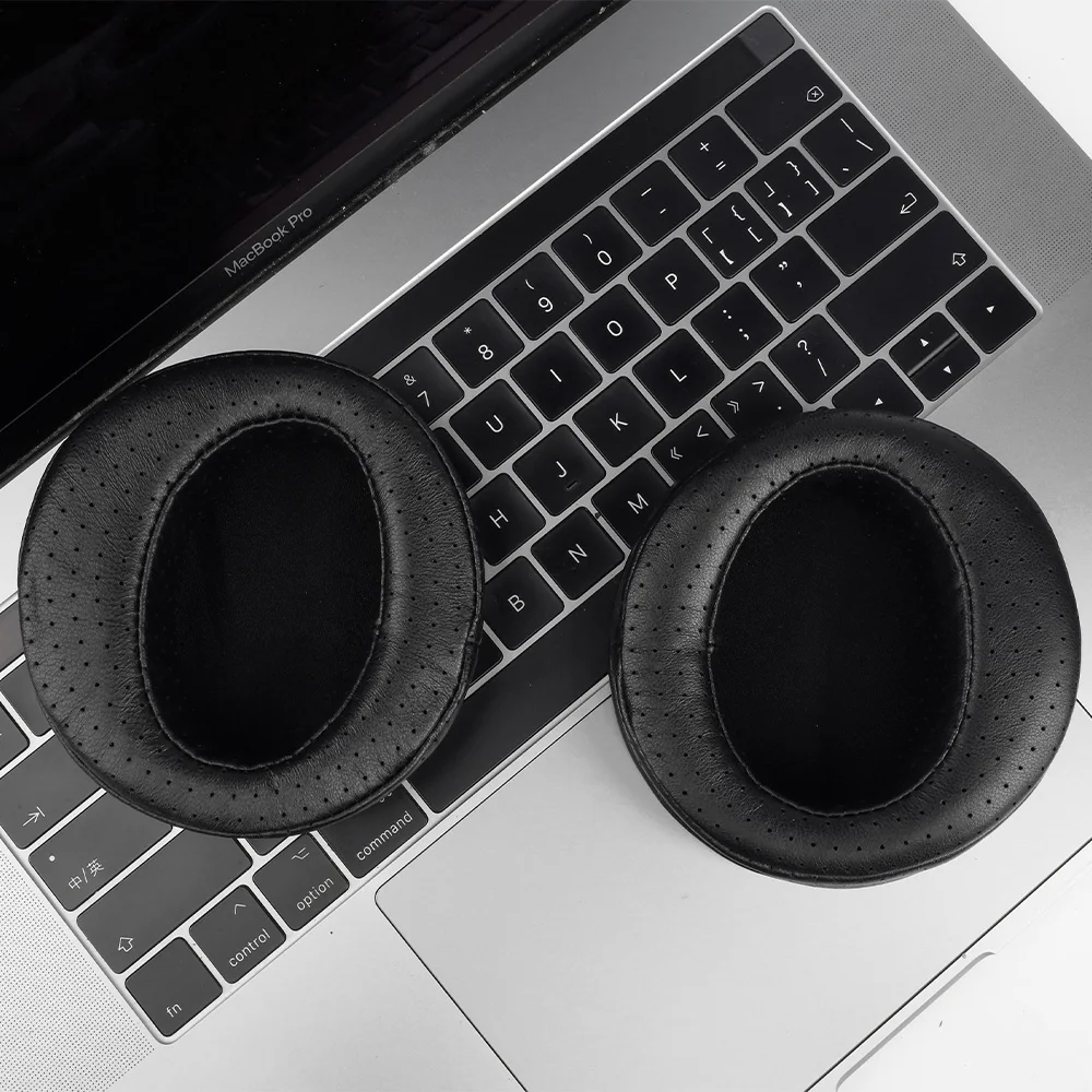 Abgewinkelte Ohrpolster für Fostex TH-600 TH-900 Denon AH-D2000 ZMF Perforierte Lammfell-Headphone-Abdeckungen aus Memory-Schaumstoff – Detail 9