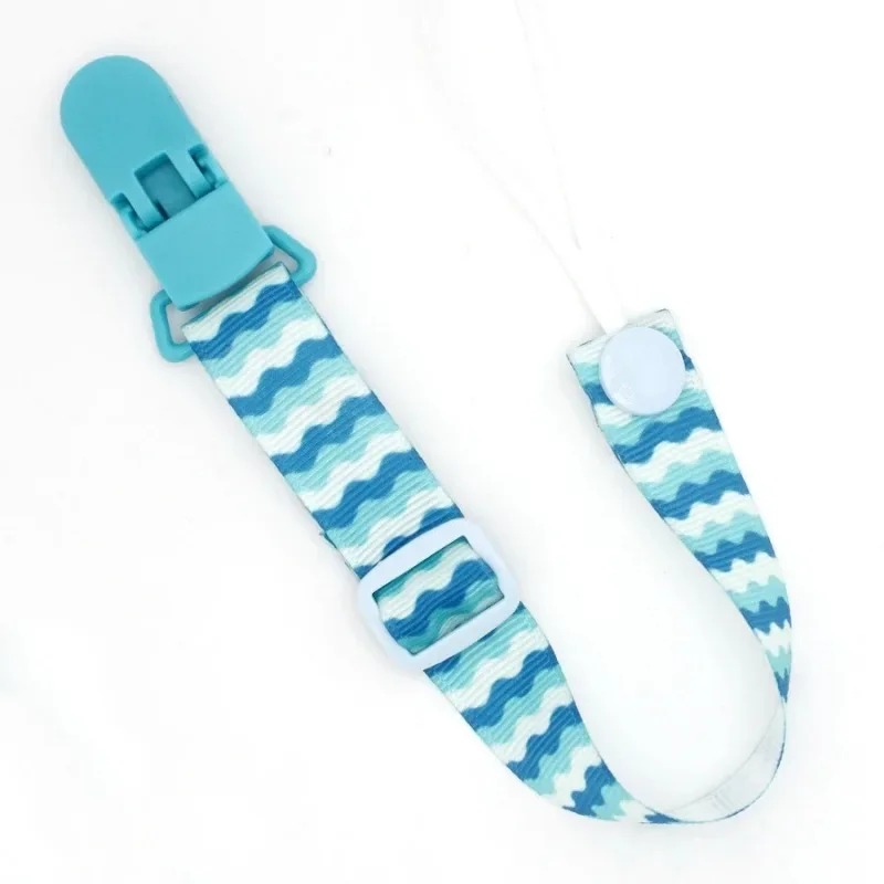 Fixed Button Baby Pacifier Clips Chain Ribbon Dummy Soother Holder Chains Adjustable Buckle Strap for Pacifier Baby Feeding Gift pacifier clip,pacifier chain,pacifier accessories