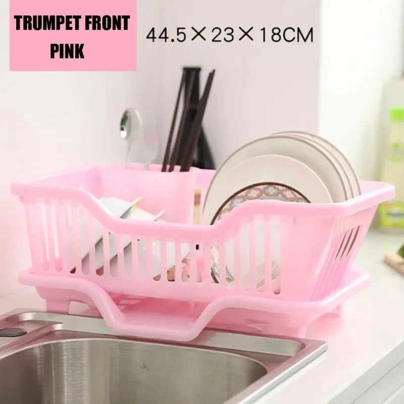 

Drainer Holder Storage Kitchen Accessories Blue Pink Plastic Kitchen Dish Bowl Plate Drying Utensils Racks & Holders Organizer