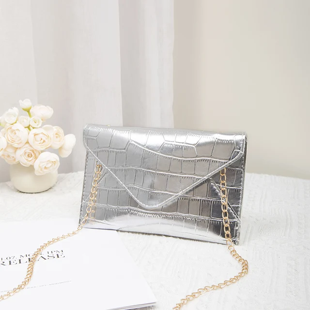 Gold Silver Evening Bag Women Elegant Fashion Banquet Clutch Chain Shoulder Bags Luxury Purse Female Wedding Party Bags Wallet 3