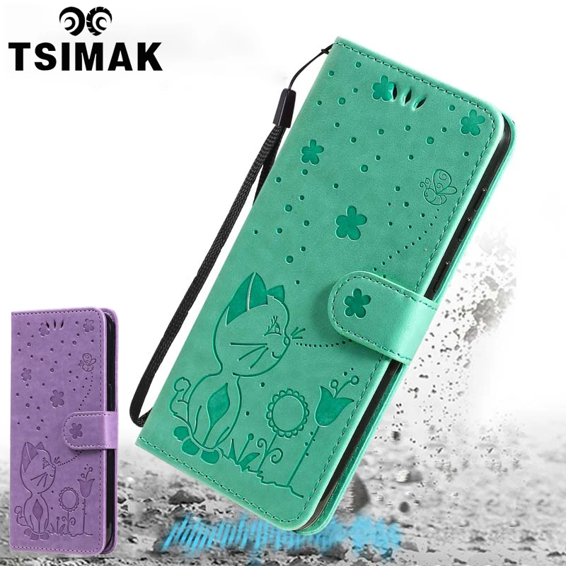 Tsimak Wallet Case For Samsung S23 Ultra Phone Cover Flip PU Leather Back Coque for Galaxy A14 4G A24 A34 A54 5G S23 Plus Fundas