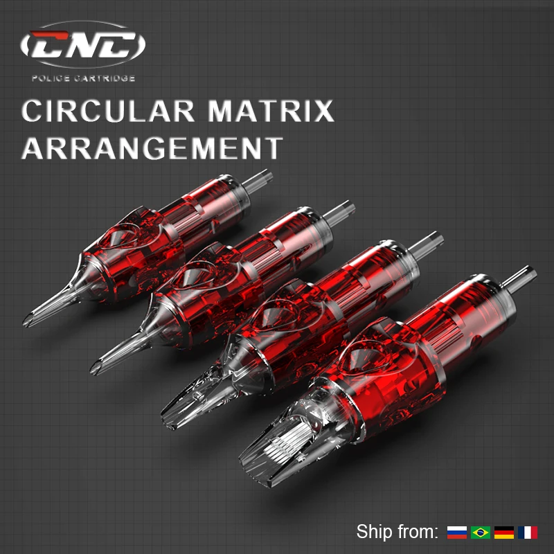 CNC Tattoo Needles Cartridge Disposable Sterilized Safety Needle RS/RL/RM/M1 With Membrane For Tattoo Rotary Machines 20Pcs/Box — view 2