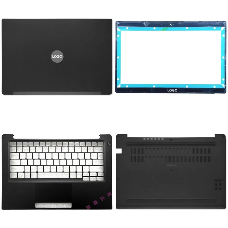 

New For Dell Latitude E7380 E7390 7380 7390 Laptop LCD Back Cover Front Bezel Upper Palmrest Bottom Base Case Keyboard Hinges