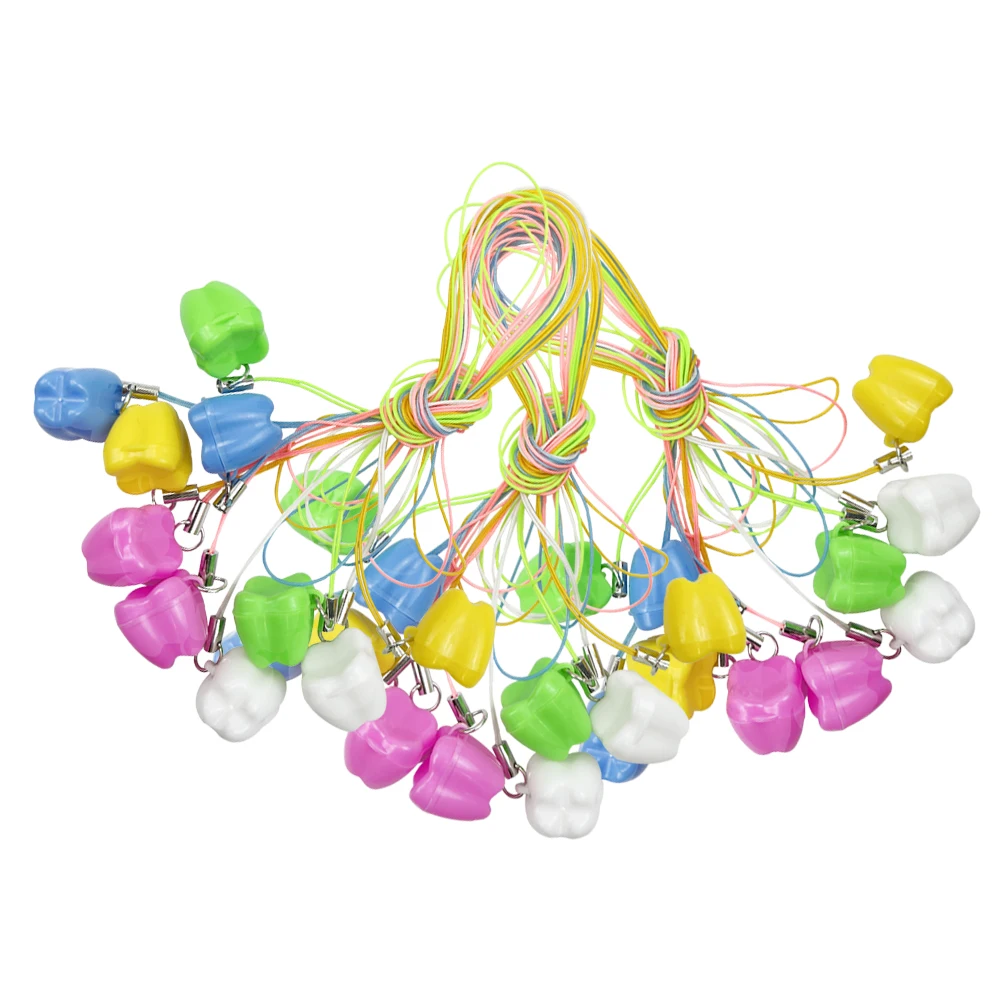 50개/봉지 유치 보관함 치아 모양 어린이 유치 보관함  유치 정리함  선물