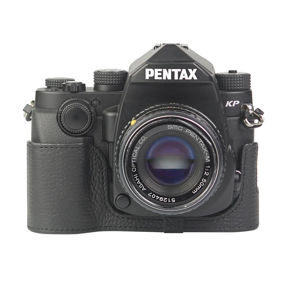 本革ハーフカメラケース,pentax kp,k1000,k2,17用バッグカバー,カメラ