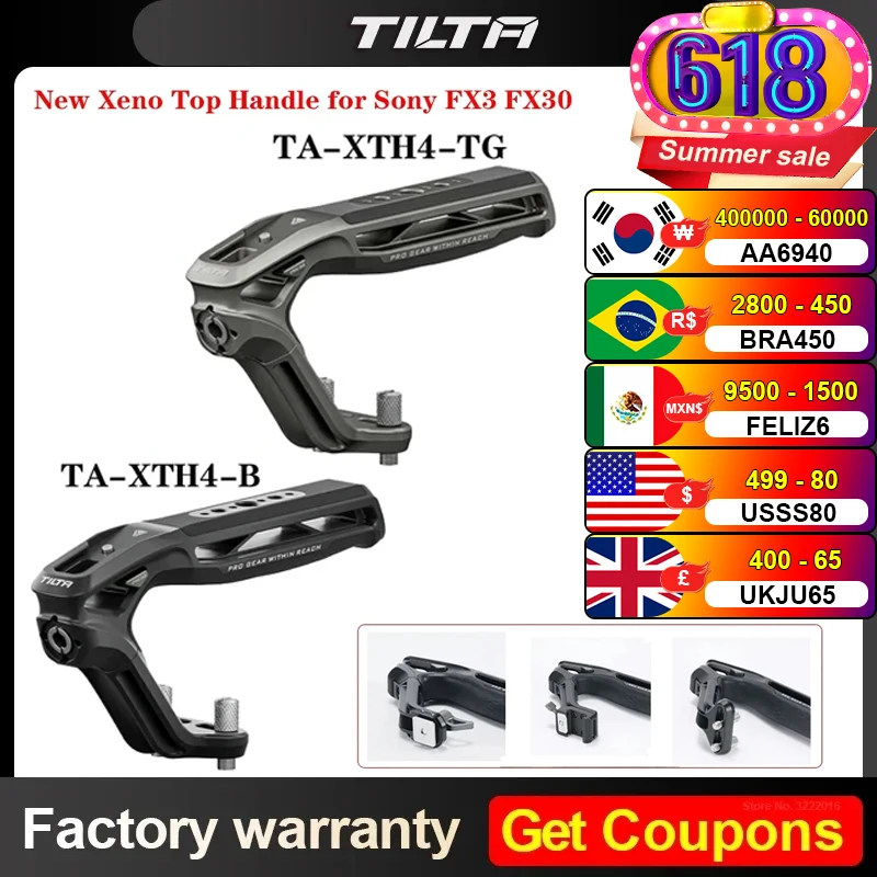 TILTA Kamerakäfig Für Sony FX3/FX30 - Komplett-Set Mit Top Handle