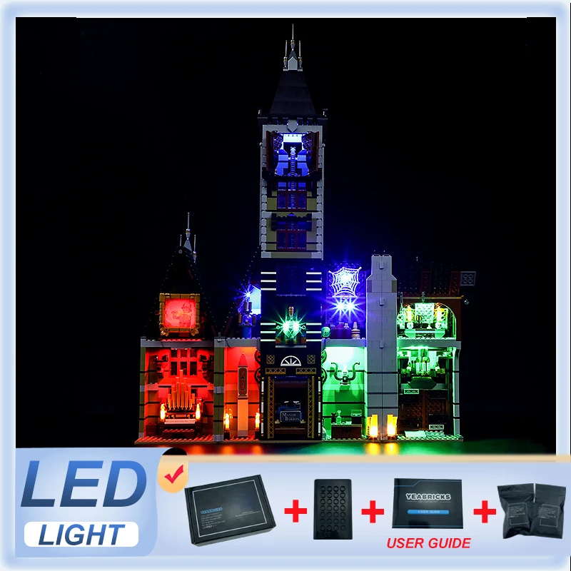 

Фотообои для рукоделия, набор для LEGO 10273, дом с привидениями (только фотосессия, без модели блоков)