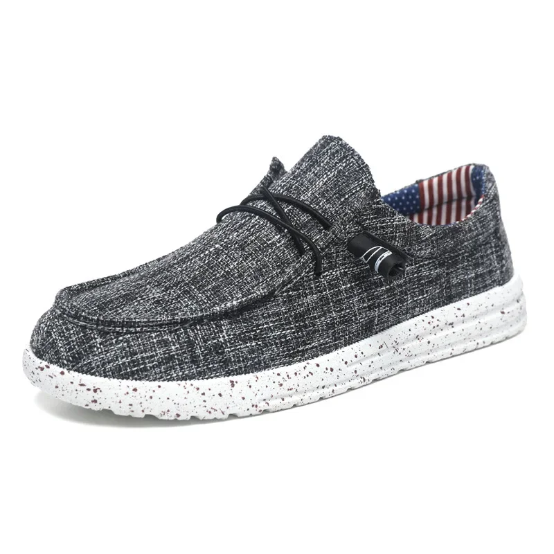 Loafers Men Canvas Shoes for Men Walking Shoes Breathable Slip on Flats Vulcanized Shoes Outdoor Light Men's Driving Footwear 6