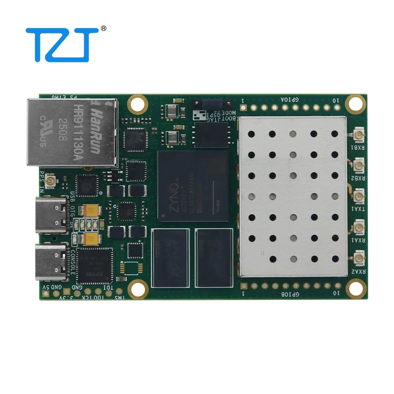 TZT 70MHz-6GHz 8/4채널 위상 동기화 수신 SDR 개발 보드 XC7Z020-2CLG400I+4pcs/2pcs AD936X 기반
