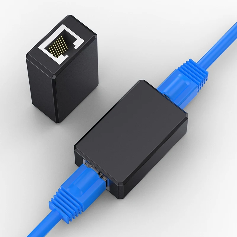 암-암 네트워크 LAN 커넥터 어댑터 커플러 익스텐더, RJ45 이더넷 케이블 익스텐션 컨버터 커넥터